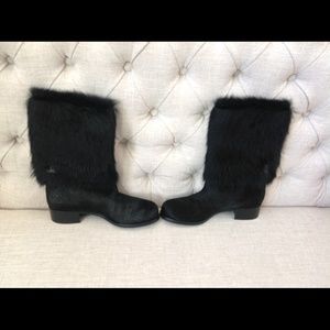 Chanel Pony Hair Boots
